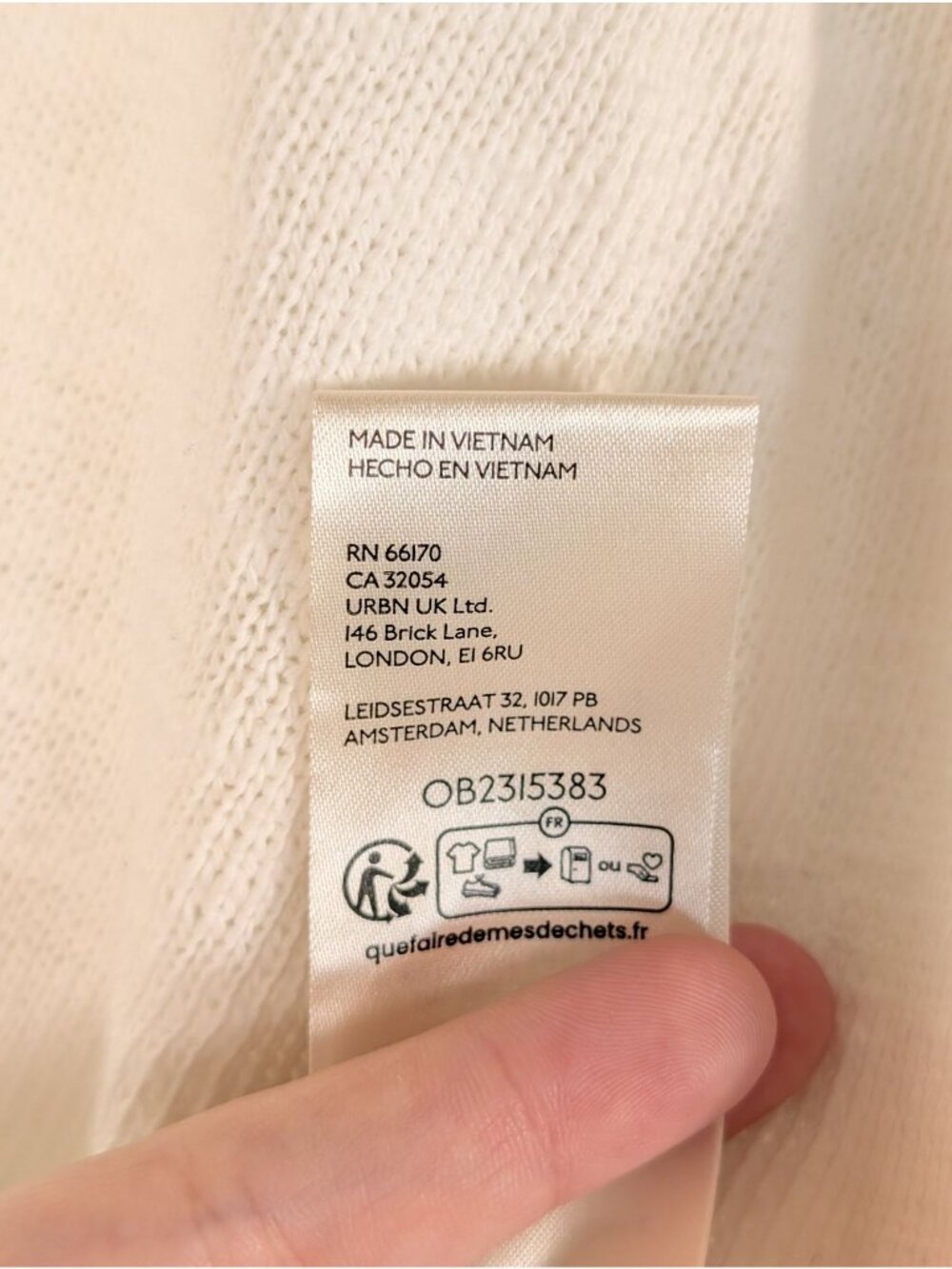 Free People We The Free The Maddie Long Sleeve Pullover S Oversized Clean Ivory - Picture 9 of 10